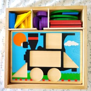 Melissa and Doug begginner pattern blocks